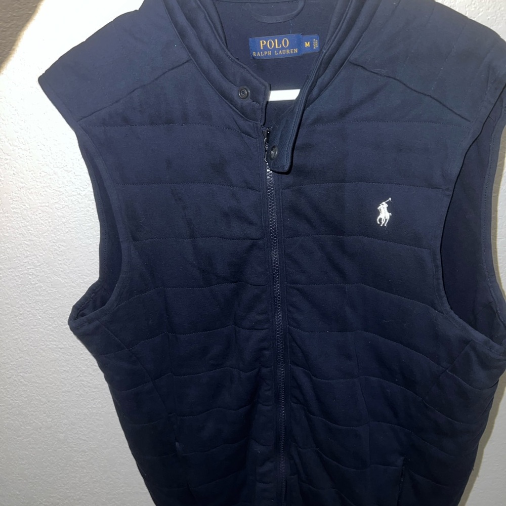 Polo by Ralph Lauren Men's Dark Blue Quilted Vest